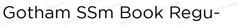 Gotham SSm Book Regu字体转换